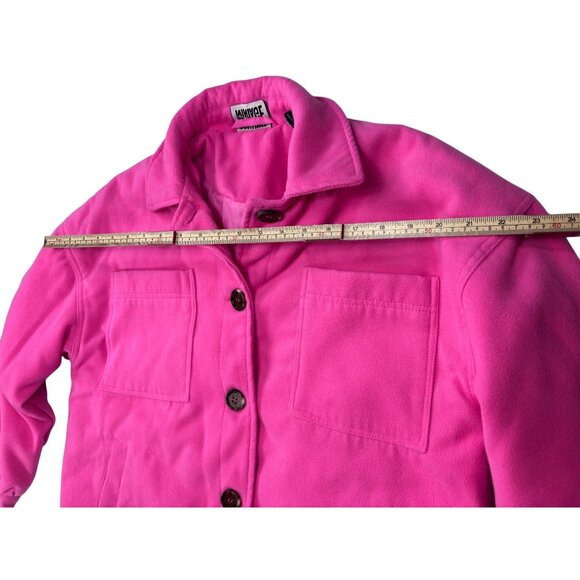 Reclaimed Vintage Womens Pink Button-Up Jacket Size 4 Quilted Lining - Picture 6 of 11
